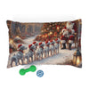 Santa and Dalmatian Puppies Pet Bed
