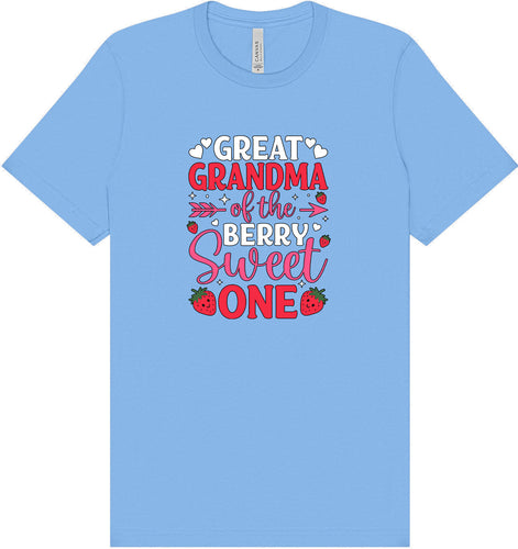 Great Grandma of the Berry Sweet One Adult Bella Canvas Shirt