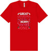 Great Grandma of the Berry Sweet One Adult Bella Canvas Shirt
