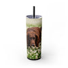 Skinny Tumbler with Straw – 20 oz Stainless Steel Cup
