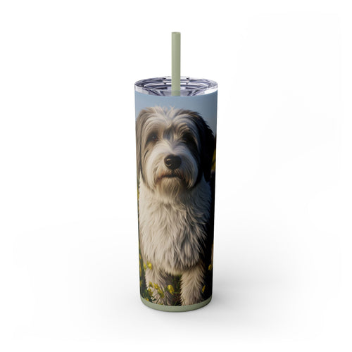 Skinny Tumbler with Straw – 20 oz Stainless Steel Cup
