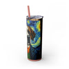 Skinny Tumbler with Straw – 20 oz Stainless Steel Cup