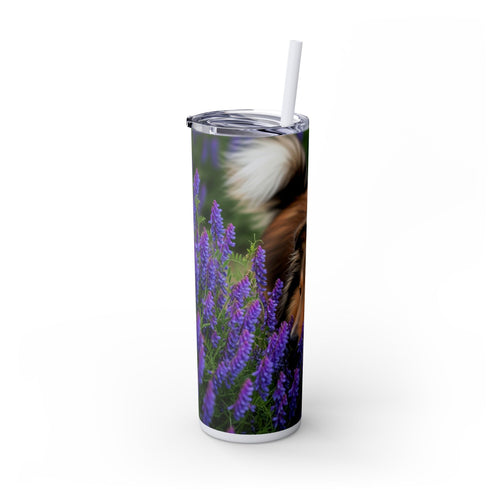 Skinny Tumbler with Straw – 20 oz Stainless Steel Cup