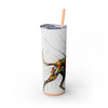 Skinny Tumbler with Straw – 20 oz Stainless Steel Cup