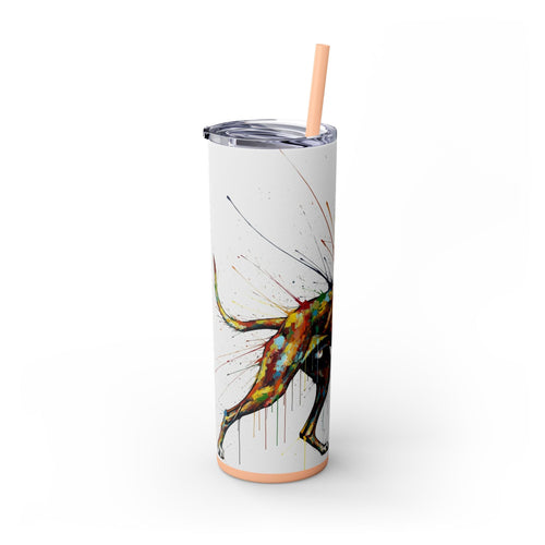 Skinny Tumbler with Straw – 20 oz Stainless Steel Cup