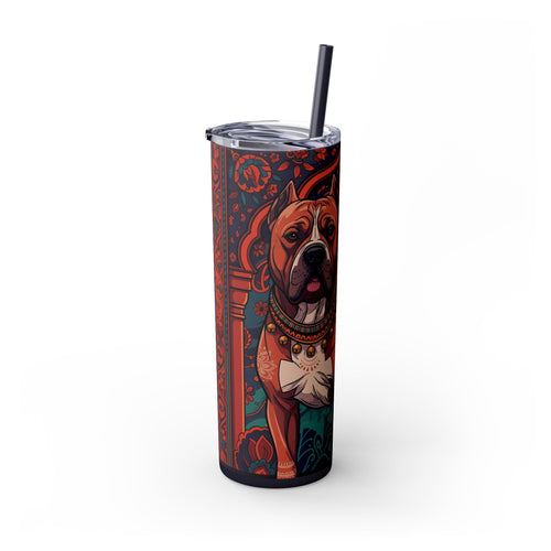 Skinny Tumbler with Straw – 20 oz Stainless Steel Cup