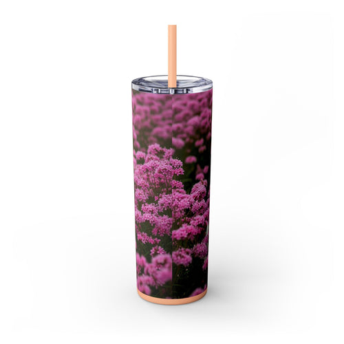 Skinny Tumbler with Straw – 20 oz Stainless Steel Cup