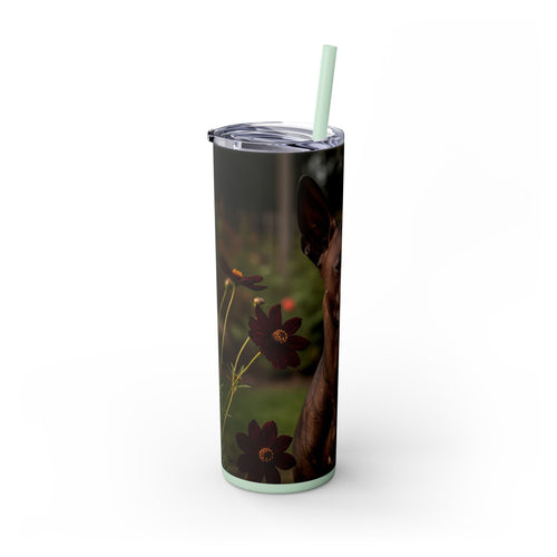 Skinny Tumbler with Straw – 20 oz Stainless Steel Cup