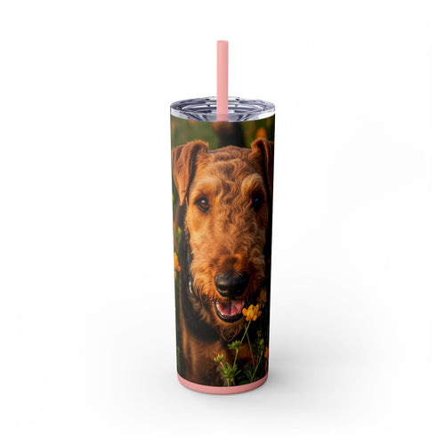 Skinny Tumbler with Straw – 20 oz Stainless Steel Cup