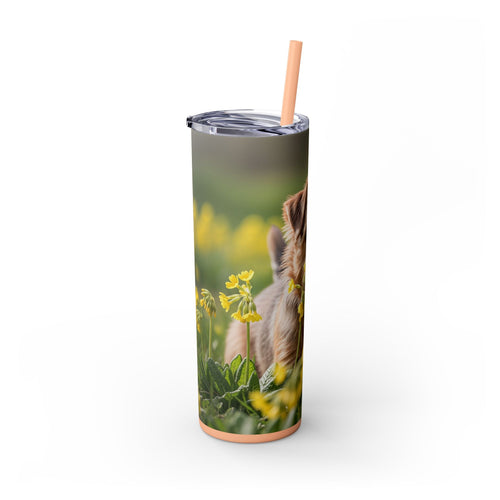 Skinny Tumbler with Straw – 20 oz Stainless Steel Cup