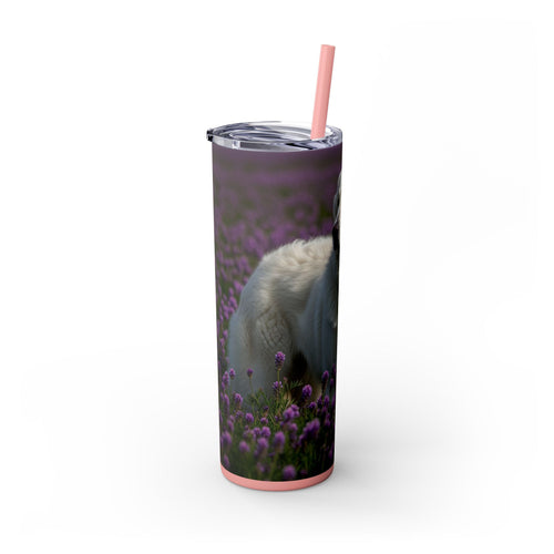 Skinny Tumbler with Straw – 20 oz Stainless Steel Cup