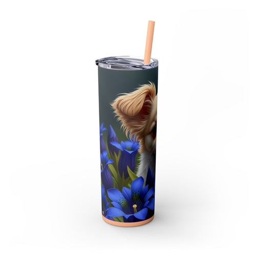 Skinny Tumbler with Straw – 20 oz Stainless Steel Cup