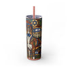 Skinny Tumbler with Straw – 20 oz Stainless Steel Cup