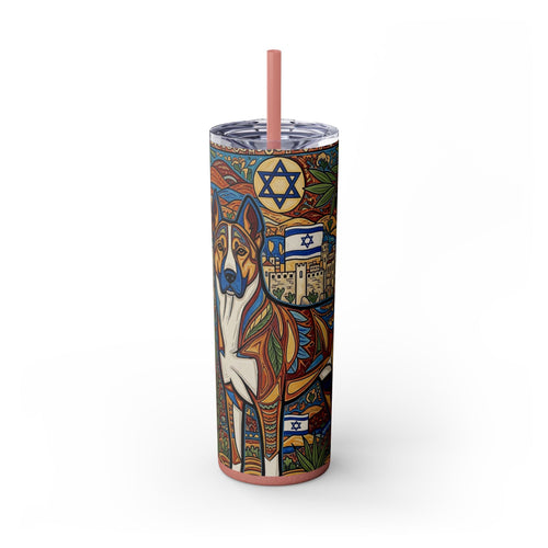 Skinny Tumbler with Straw – 20 oz Stainless Steel Cup
