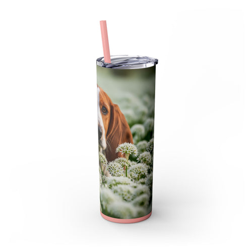 Skinny Tumbler with Straw – 20 oz Stainless Steel Cup