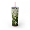 Skinny Tumbler with Straw – 20 oz Stainless Steel Cup