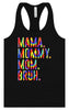 Tie Dye Mom Bruh Women's Racerback Tank