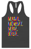 Tie Dye Mom Bruh Women's Racerback Tank
