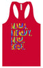 Tie Dye Mom Bruh Women's Racerback Tank
