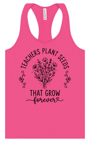 Teachers Plant Seeds Women's Racerback Tank