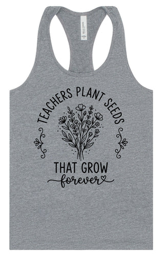 Teachers Plant Seeds Women's Racerback Tank