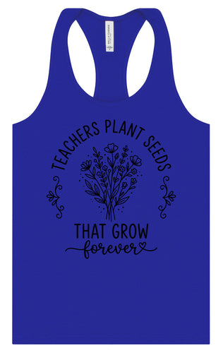Teachers Plant Seeds Women's Racerback Tank