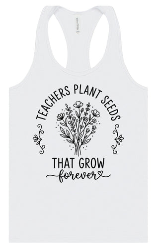 Teachers Plant Seeds Women's Racerback Tank
