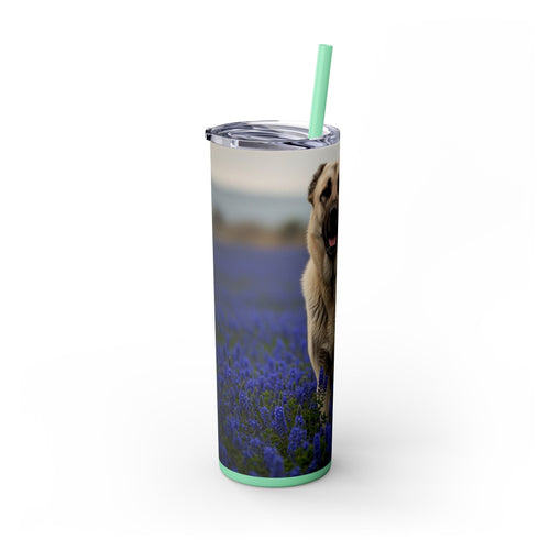 Skinny Tumbler with Straw – 20 oz Stainless Steel Cup