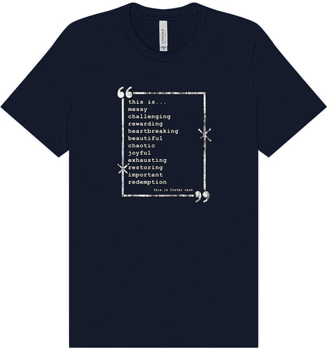 This is Foster Care Adult Bella Canvas Shirt