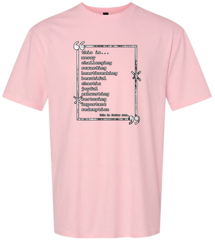 This is Foster Care Adult Gildan Soft Shirt