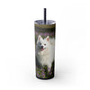 Skinny Tumbler with Straw – 20 oz Stainless Steel Cup