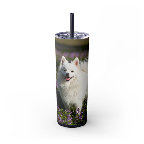 Skinny Tumbler with Straw – 20 oz Stainless Steel Cup