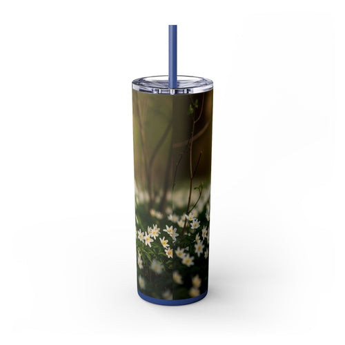 Skinny Tumbler with Straw – 20 oz Stainless Steel Cup