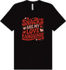 Snacks are My Love Language Adult Bella Canvas Shirt