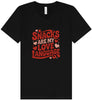 Snacks are My Love Language Unisex V-Neck Shirt
