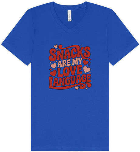 Snacks are My Love Language Unisex V-Neck Shirt