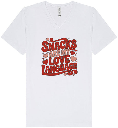Snacks are My Love Language Unisex V-Neck Shirt