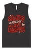 Snacks are My Love Language Muscle Tank