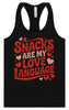 Snacks are My Love Language Women's Racerback Tank