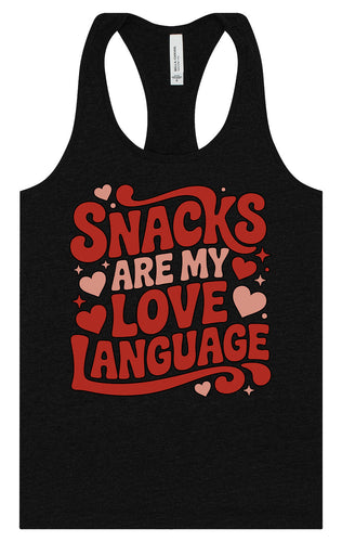 Snacks are My Love Language Women's Racerback Tank