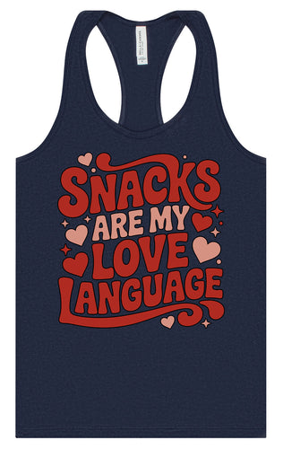 Snacks are My Love Language Women's Racerback Tank