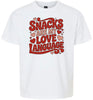 Snacks are My Love Language Children's Gildan Soft Shirt