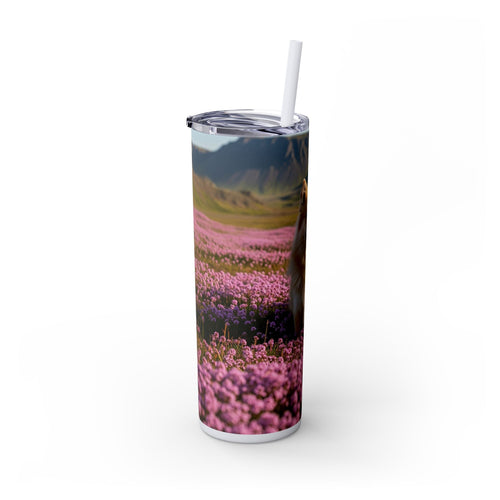 Skinny Tumbler with Straw – 20 oz Stainless Steel Cup