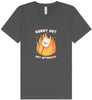 Burnt Out but Optimistic Unisex V-Neck Shirt