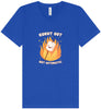 Burnt Out but Optimistic Unisex V-Neck Shirt