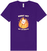 Burnt Out but Optimistic Unisex V-Neck Shirt