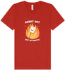 Burnt Out but Optimistic Unisex V-Neck Shirt