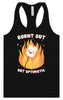 Burnt Out but Optimistic Women's Racerback Tank