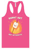 Burnt Out but Optimistic Women's Racerback Tank