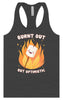 Burnt Out but Optimistic Women's Racerback Tank